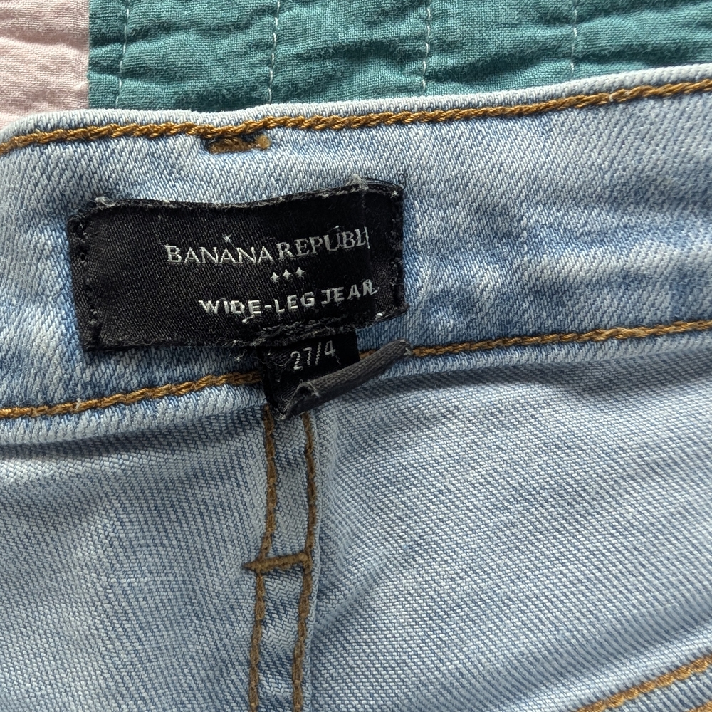 Banana Republic Light Wash Petite Wide-Leg Jeans - Picture 4 of 5
